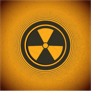 Radioactive. Vector sign clipart