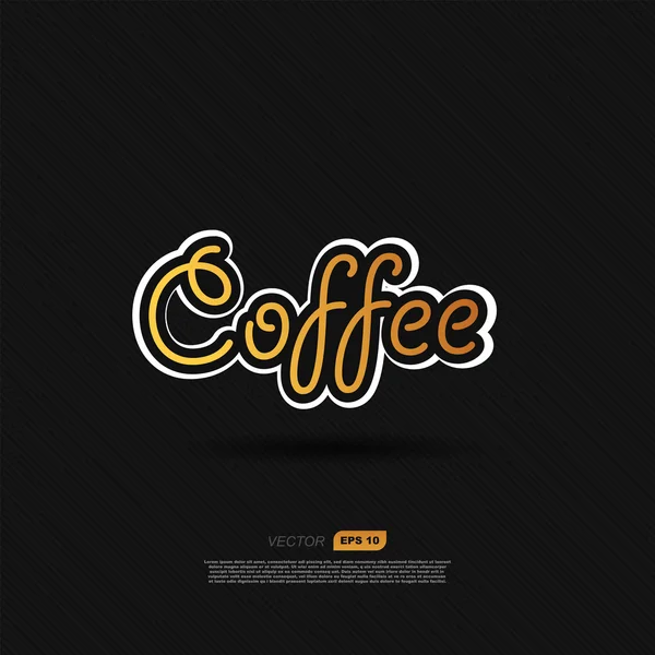 Coffee sign — Stock Vector