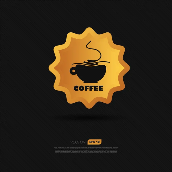Kaffe kopp symbol — Stock vektor