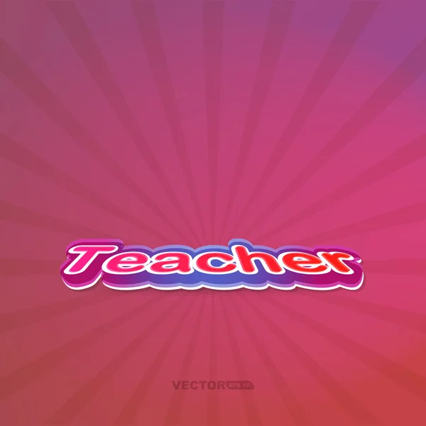 Lärare — Stock vektor