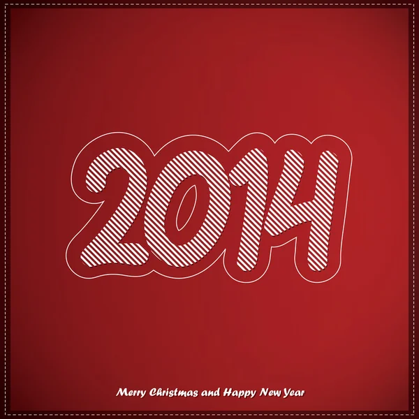 Feliz Año Nuevo 2014 — Vector de stock