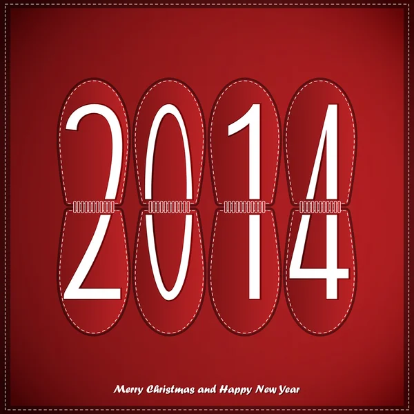 Felice anno nuovo 2014 — Vettoriale Stock