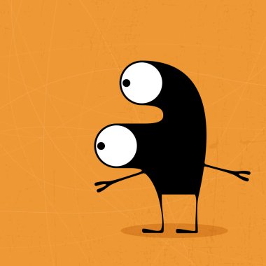 schattig monsters geïsoleerd op wit. vector