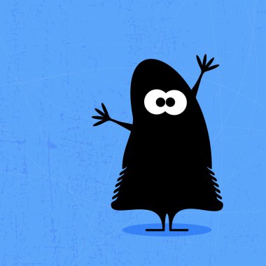 schattig monsters geïsoleerd op wit. vector