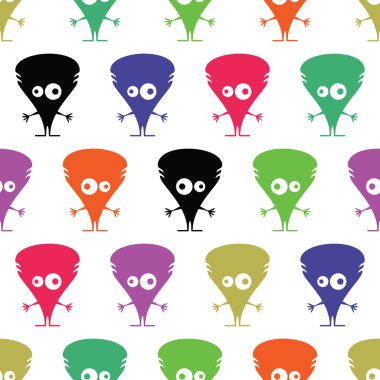 Sevimli Canavarlar - Dikişsiz desen