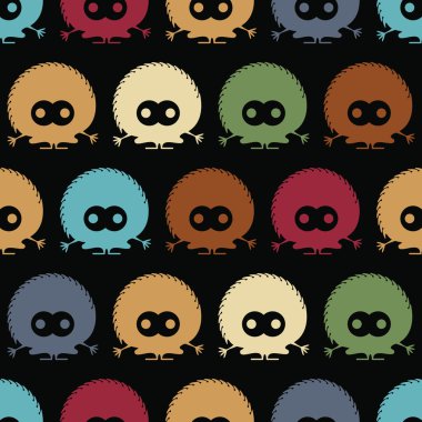 Sevimli Canavarlar - Dikişsiz desen