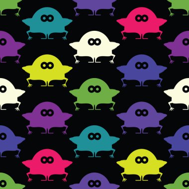 Sevimli Canavarlar - Dikişsiz desen