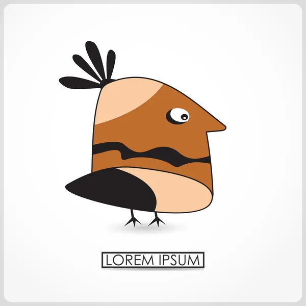 Vektorbild von Cartoon fat chiken — Stockvektor