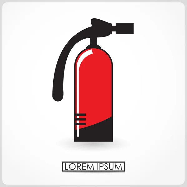 Fire extinguisher isolated on white. vector — Stock Vector