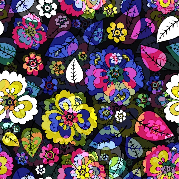 Floral seamless pattern. vector — Stock Vector