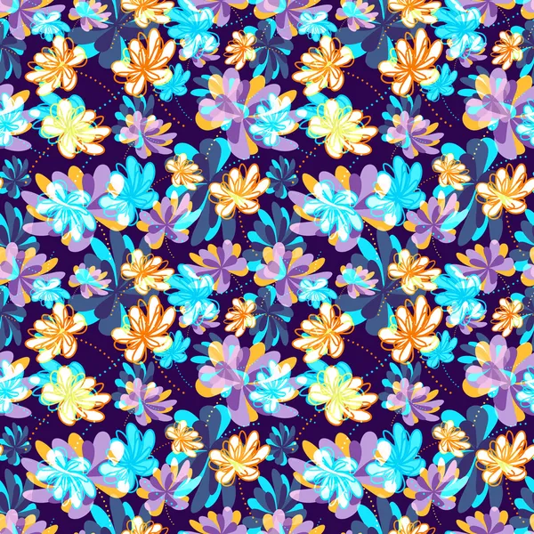 Floral seamless pattern. vector — Stock Vector