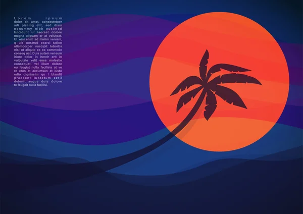 Resort tropical . — Vector de stock