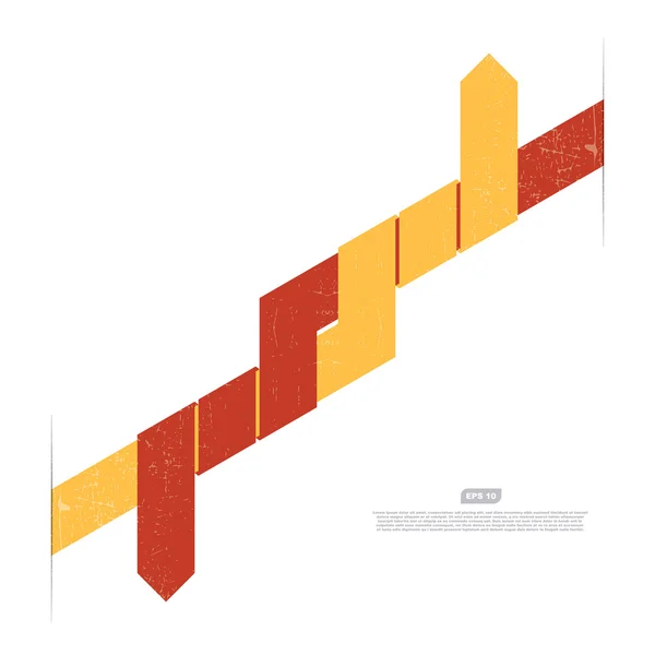 グランジ矢印のベクトルの背景 — ストックベクタ