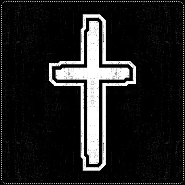 白色十字架 — 图库矢量图片
