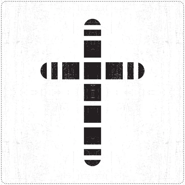 白い十字 — ストックベクタ