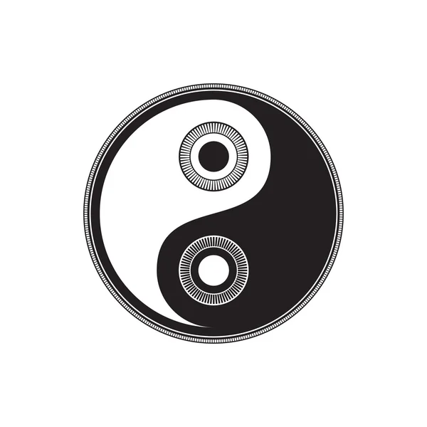 Yin Yang canta — Vettoriale Stock