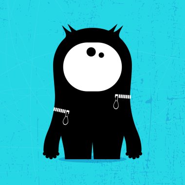 schattig monsters geïsoleerd op wit. vector