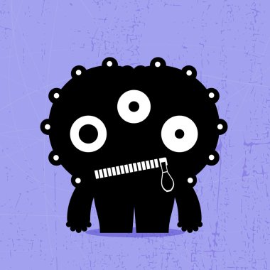 schattig monsters geïsoleerd op wit. vector