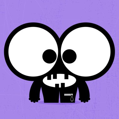 schattig monsters geïsoleerd op wit. vector