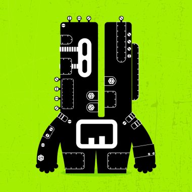 schattig monsters geïsoleerd op wit. vector