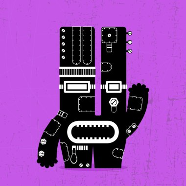 schattig monsters geïsoleerd op wit. vector