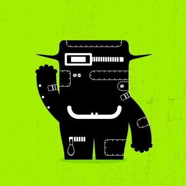 schattig monsters geïsoleerd op wit. vector