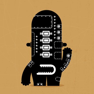 schattig monsters geïsoleerd op wit. vector