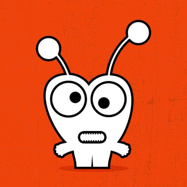 schattig monsters geïsoleerd op wit. vector