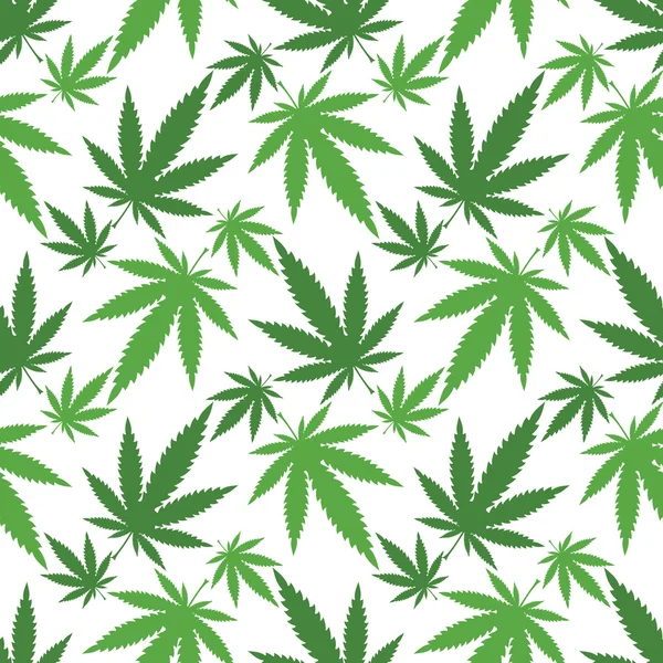 Hojas de cannabis — Vector de stock