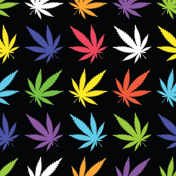 Feuilles de cannabis — Image vectorielle