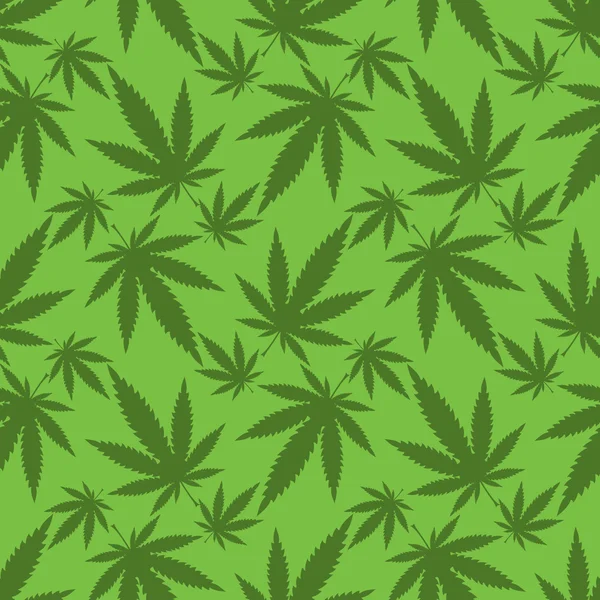 大麻葉します。 — ストックベクタ