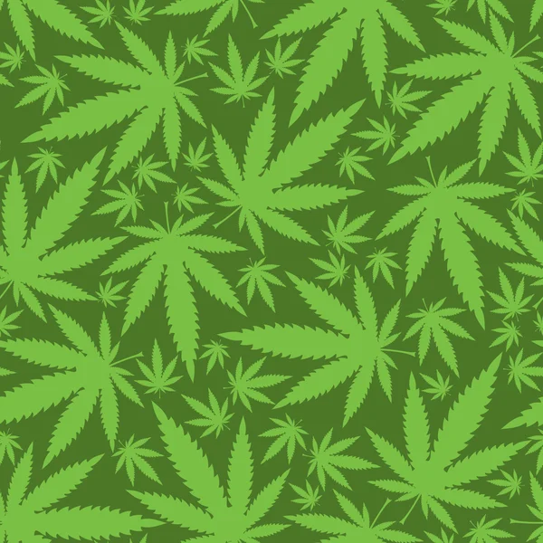 Hojas de cannabis — Vector de stock