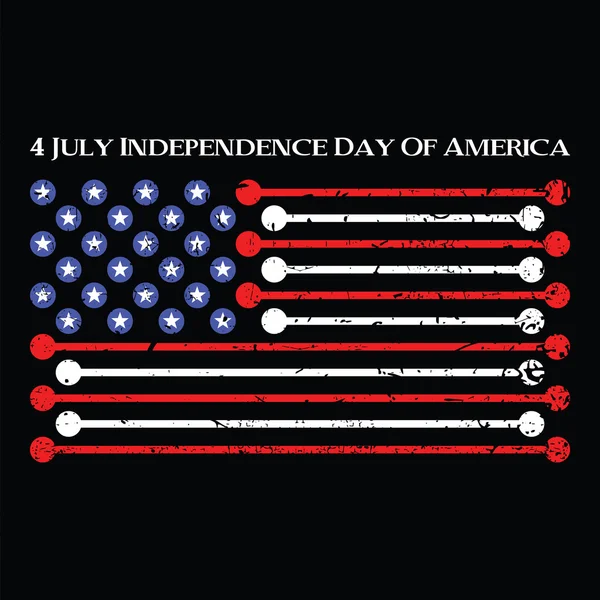 Día de la Independencia de América — Archivo Imágenes Vectoriales