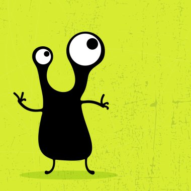 schattig monsters geïsoleerd op wit. vector