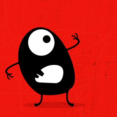 schattig monsters geïsoleerd op wit. vector