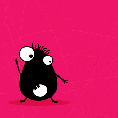 schattig monsters geïsoleerd op wit. vector