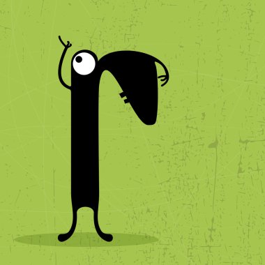 schattig monsters geïsoleerd op wit. vector