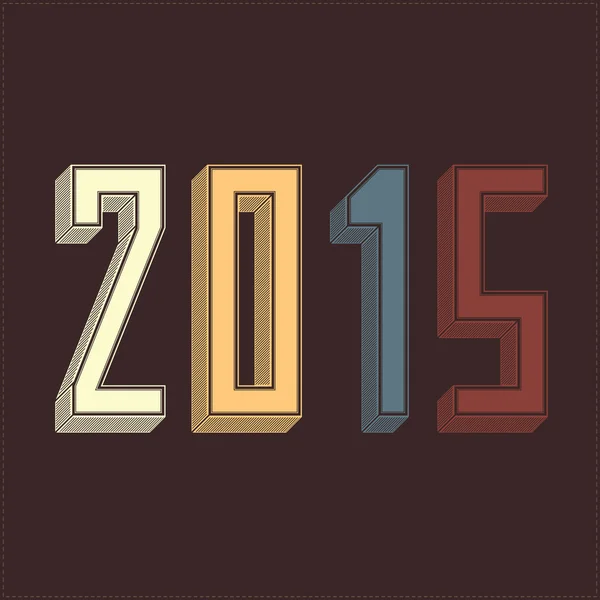 Feliz año nuevo 2015 — Vector de stock