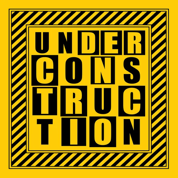 Under construction text. — Stock Vector