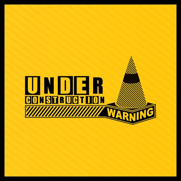 Under construction text. — Stock Vector