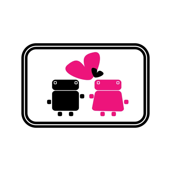 Pareja enamorada. ilustración vectorial — Vector de stock