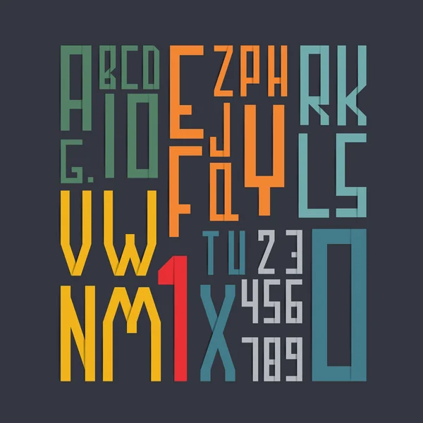 Stylish alphabet. — Stock Vector