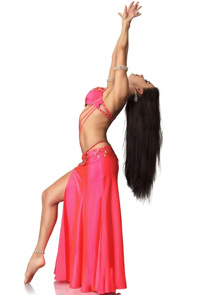 Mujer hermosa bailarina del vientre — Foto de Stock