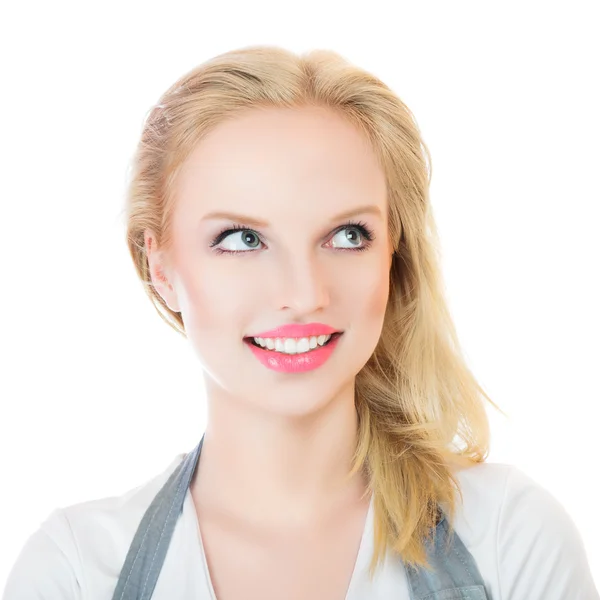 Beauty surprised blonde woman — Stock Photo, Image