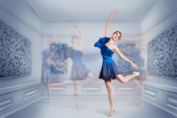 Vrouw dansen ballet — Stockfoto