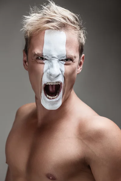 Soccer fan — Stock Photo, Image