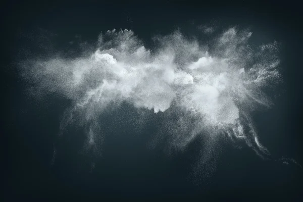 Абстрактний дизайн хмари білого порошку — стокове фото