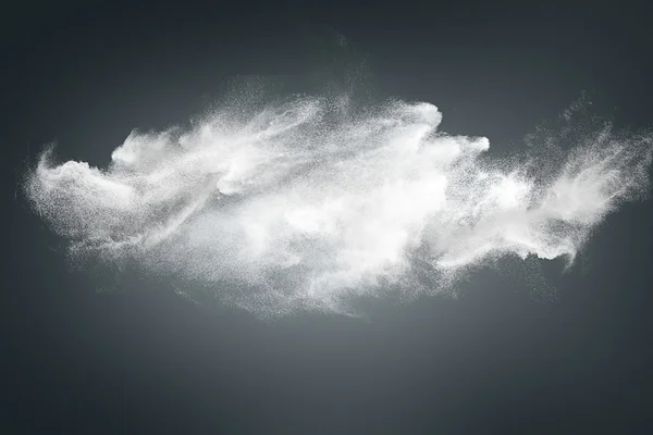 Abstract ontwerp van wit poeder wolk — Stockfoto