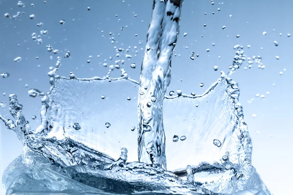 Vague d'eau bleue fond abstrait — Photo