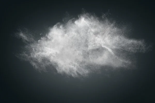 Conception abstraite de nuage de poudre blanche — Photo